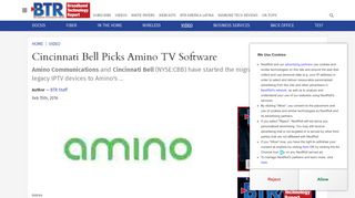 
                            13. Cincinnati Bell Picks Amino TV Software - Broadband Technology ...