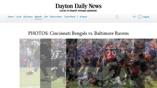 
                            11. CIncinnati Bengals vs. Baltimore Ravens - Dayton Daily News
