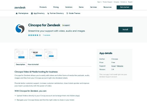 
                            10. Cincopa for Zendesk App Integration with Zendesk Support