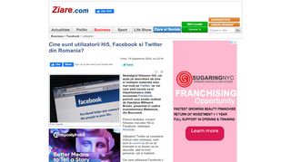 
                            10. Cine sunt utilizatorii Hi5, Facebook si Twitter din Romania? - Ziare.com