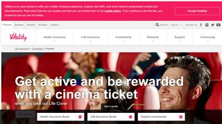 
                            2. Cinema tickets from Cineworld and Vue | Vitality