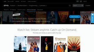 
                            11. CINEMAX® on XFINITY | On Demand