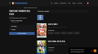 
                            11. Cineplanet Huánuco Real Plaza - Cartelera y Entradas | Fandango ...