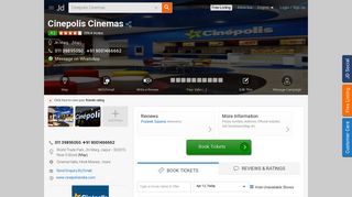 
                            10. Cinepolis Cinemas, Jln Marg - Cinema Halls in Jaipur - Justdial