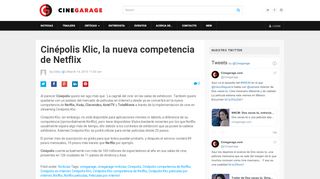 
                            13. Cinépolis Klic, la nueva competencia de Netflix | Cinegarage