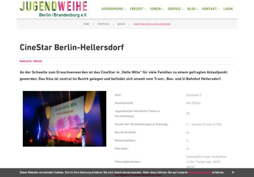 
                            12. CineStar Berlin-Hellersdorf - Jugendweihe Berlin/Brandenburg eV