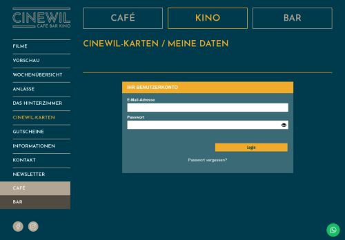 
                            11. Cinewil - Moviecard - Meine Daten