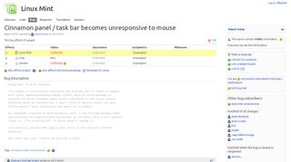 
                            10. Cinnamon panel / task bar becomes unresponsive ... - Launchpad Bugs
