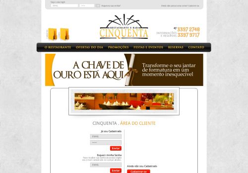 
                            9. Cinquenta Restaurante e Bar | Login