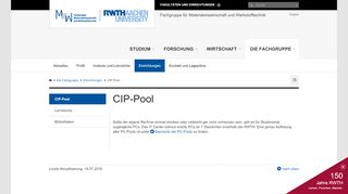 
                            13. CIP-Pool - RWTH AACHEN UNIVERSITY Fachgruppe für ...