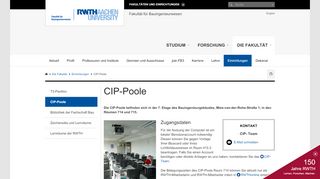 
                            7. CIP-Poole - RWTH AACHEN UNIVERSITY Fakultät für ...