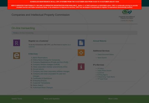 
                            6. CIPC :: On-line transacting