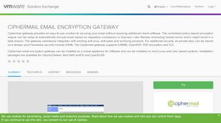 
                            11. CipherMail Email Encryption Gateway - VMware Solution Exchange