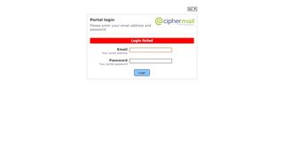 
                            9. CipherMail - Portal login - Cwz