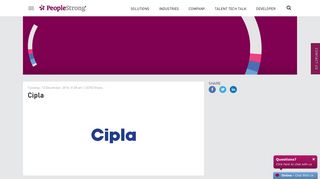 
                            4. Cipla - PeopleStrong