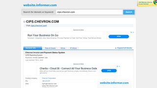 
                            6. cips.chevron.com at WI. Chevron Invoice and Payment Status System