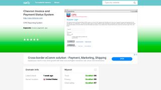 
                            4. cips.chevron.com - Chevron Invoice and Payment St... - Cips Chevron
