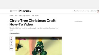 
                            13. Circle Tree Christmas Craft for Kids How-To Video - Parents Magazine