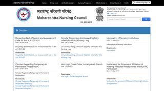 
                            7. Circulars - Maharashtra Nursing Council