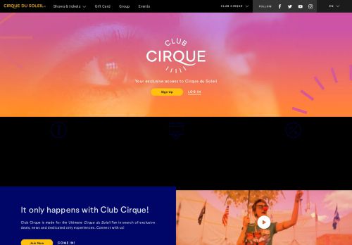 
                            3. Cirque Club: Access a World of Privilege | Cirque du Soleil