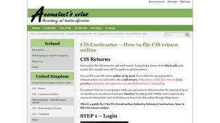 
                            13. CIS Contractor – How to file CIS return online – Accountant's Notes