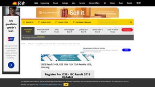 
                            3. CISCE Board Result 2019, Check ICSE 10th / ISC 12th Results 2019 ...