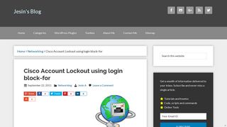 
                            10. Cisco Account Lockout using login block-for - Jesin's Blog