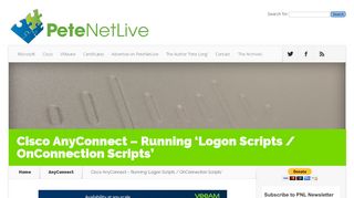 
                            5. Cisco AnyConnect - Running 'Logon Scripts / ...