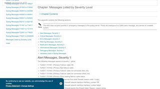 
                            13. Cisco ASA Series Syslog Messages - Messages Listed by Severity Level