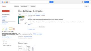 
                            4. Cisco CallManager Best Practices