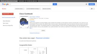 
                            5. Cisco Cookbook - Google Books-Ergebnisseite