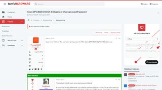 
                            12. Cisco DPC3825 DOCSIS 3.0 Gateway Username and Password | Tom's ...