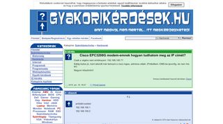 
                            7. Cisco EPC3208G modem-emnek hogyan tudhatom meg az IP címét?
