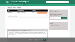 
                            4. Cisco EPC3212 handleiding
