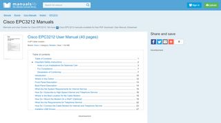
                            11. Cisco EPC3212 Manuals