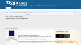 
                            13. Cisco EPC3212 modem instellingen | Ziggo Gebruikersforum