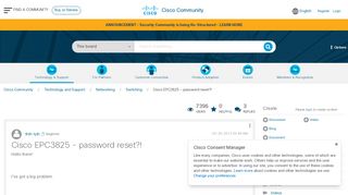 
                            3. Cisco EPC3825 - password reset?! - Cisco Community