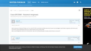 
                            4. Cisco EPC3940 - Passwort vergessen - auf Router-Forum.de