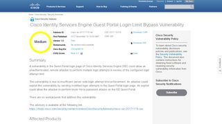 
                            13. Cisco Identity Services Engine Guest Portal Login Limit Bypass ...