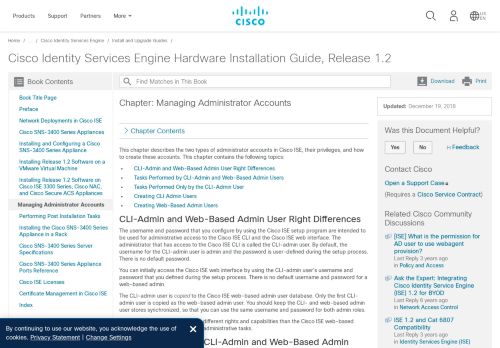 
                            7. Cisco Identity Services Engine Hardware Installation Guide, Release 1.2