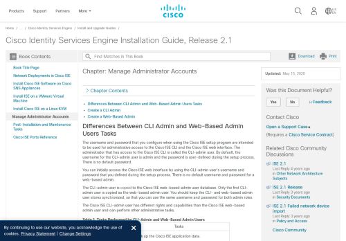 
                            12. Cisco Identity Services Engine Installation Guide, Release 2.1 ...