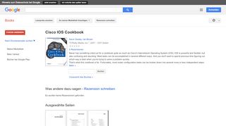 
                            6. Cisco IOS Cookbook - Google Books-Ergebnisseite