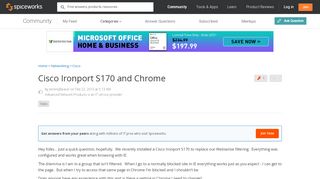 
                            12. Cisco Ironport S170 and Chrome - Spiceworks Community