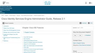 
                            3. Cisco ISE Features