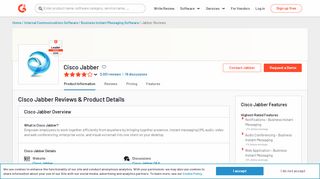 
                            13. Cisco Jabber Reviews 2019 | G2 Crowd