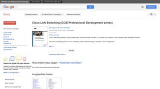 
                            10. Cisco LAN Switching (CCIE Professional Development series)