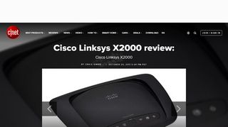 
                            10. Cisco Linksys X2000 - CNet