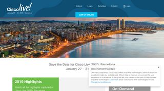 
                            1. Cisco Live EMEA 2020 - Barcelona, Spain | Jan 27 - 31, 2020 ...
