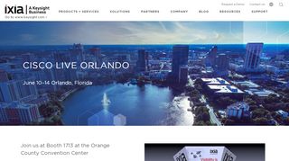
                            3. Cisco Live Orlando 2018 | Ixia