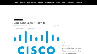 
                            8. Cisco Login Banner - How to - ThatLazyAdmin